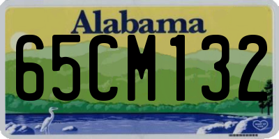 AL license plate 65CM132