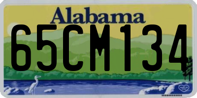 AL license plate 65CM134