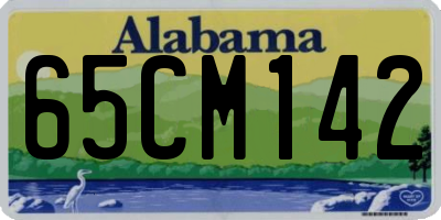 AL license plate 65CM142