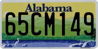 AL license plate 65CM149