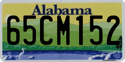 AL license plate 65CM152