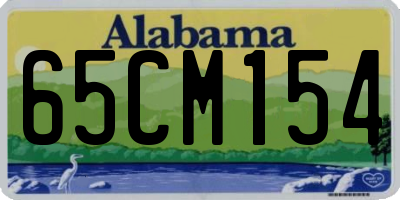 AL license plate 65CM154