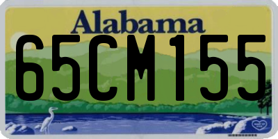 AL license plate 65CM155