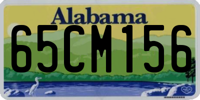 AL license plate 65CM156