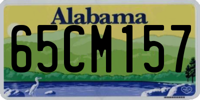 AL license plate 65CM157