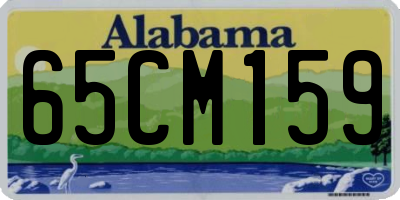 AL license plate 65CM159