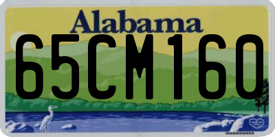 AL license plate 65CM160