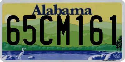 AL license plate 65CM161