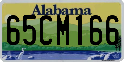 AL license plate 65CM166