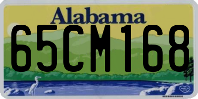 AL license plate 65CM168