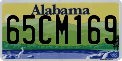 AL license plate 65CM169