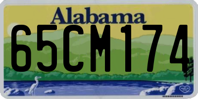 AL license plate 65CM174