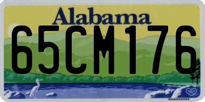 AL license plate 65CM176