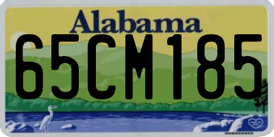 AL license plate 65CM185