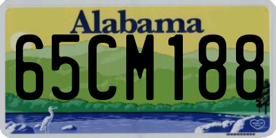 AL license plate 65CM188