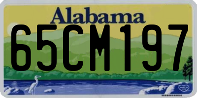 AL license plate 65CM197