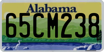 AL license plate 65CM238