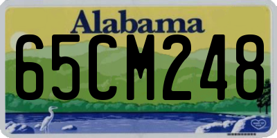 AL license plate 65CM248