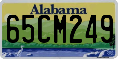 AL license plate 65CM249