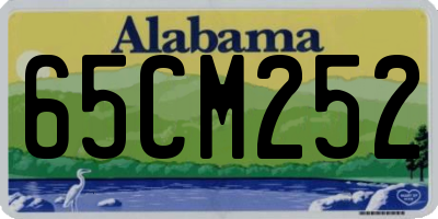 AL license plate 65CM252