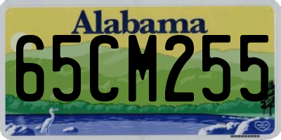 AL license plate 65CM255