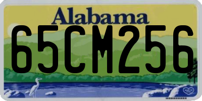 AL license plate 65CM256