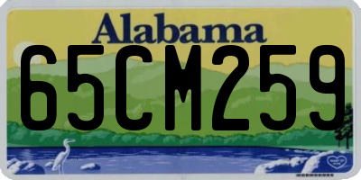 AL license plate 65CM259