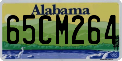 AL license plate 65CM264