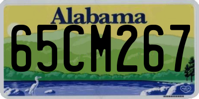 AL license plate 65CM267