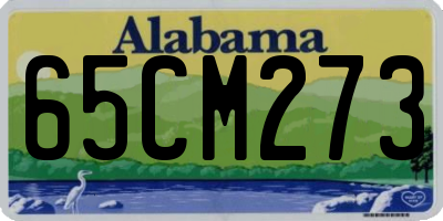 AL license plate 65CM273