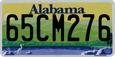 AL license plate 65CM276