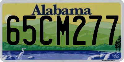 AL license plate 65CM277