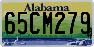 AL license plate 65CM279