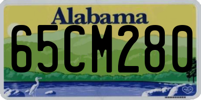 AL license plate 65CM280