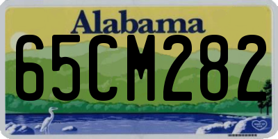 AL license plate 65CM282