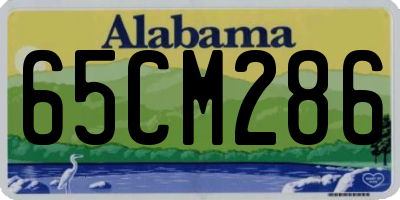 AL license plate 65CM286