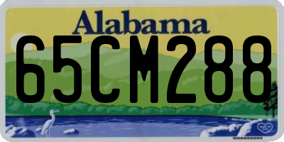 AL license plate 65CM288