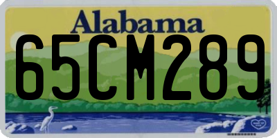 AL license plate 65CM289