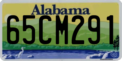 AL license plate 65CM291