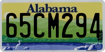 AL license plate 65CM294