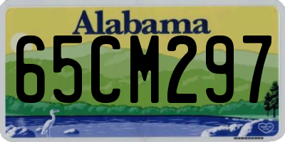 AL license plate 65CM297