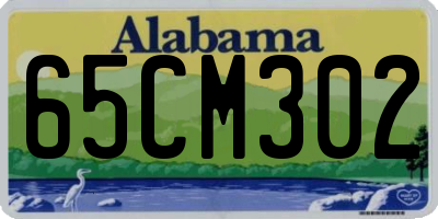 AL license plate 65CM302