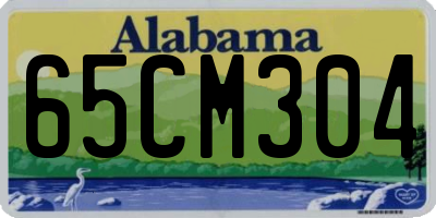 AL license plate 65CM304