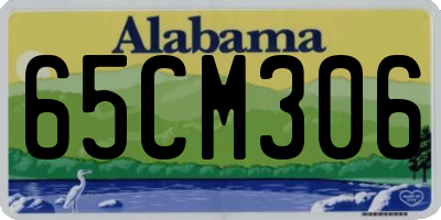 AL license plate 65CM306