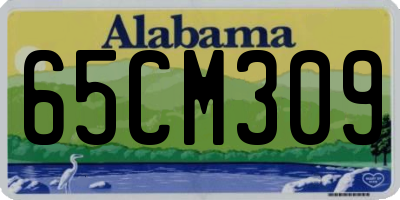 AL license plate 65CM309