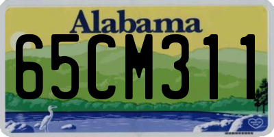 AL license plate 65CM311