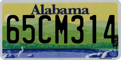 AL license plate 65CM314