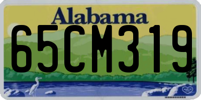 AL license plate 65CM319