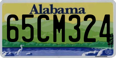 AL license plate 65CM324