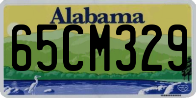 AL license plate 65CM329